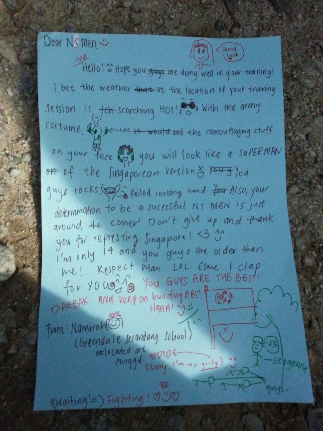 A hilariously inspirational letter from a kid to me while serving my country