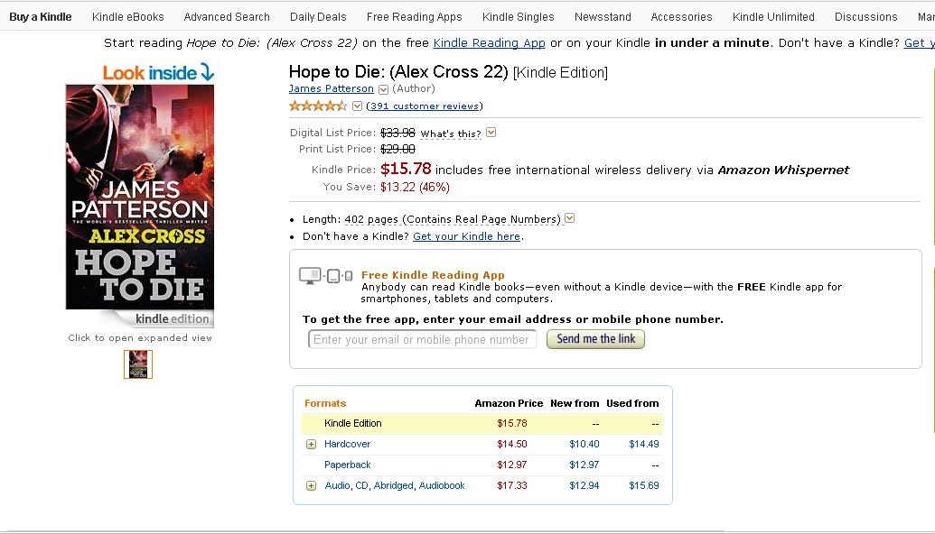 Comparing e-Books and paperbacks